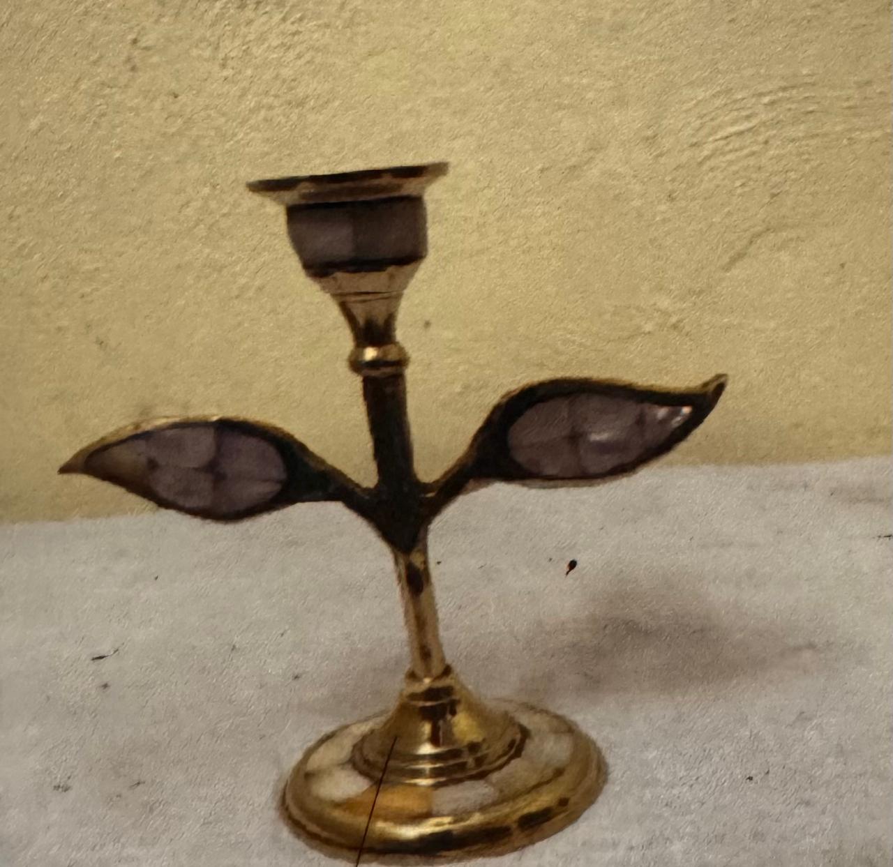 Brass Mop Candle stand